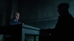 Mr. Freeze- Barnes speaks with Penguin in interrogation