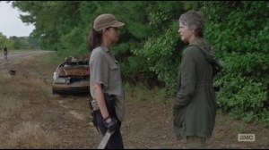 Not Tomorrow Yet- Rosita is still pissed at Morgan and tells Carol as much