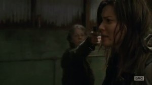 The Same Boat- Maggie shoots one of the Saviors