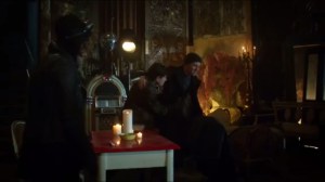 Into the Woods- Jim somehow finds Selina's secret hideout