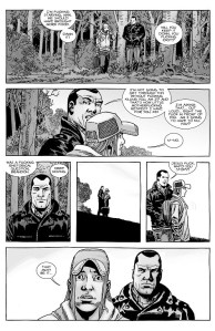 The Walking Dead #153- Brandon and Negan at the Whisperers' border