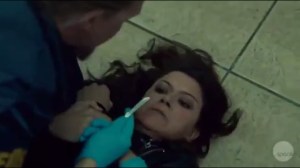 Transgressive Border Crossing- Sarah restrained, has her mouth checked