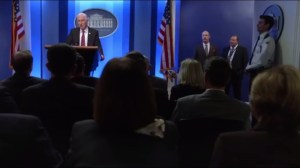 Thanksgiving- Doyle speaks to the press about the salmonella outbreak