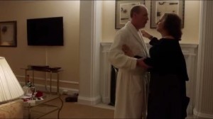 Thanksgiving- Mike and Wendy try to have their quickie, but they smell something