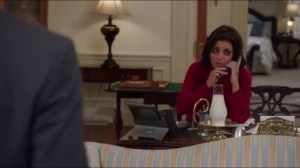 Thanksgiving- Selina learns that Congressman Sherman has died