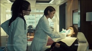 The Scandal of Altruism- Evie and Cosima work on Sarah's mouth