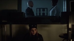 Unleashed- Selina overhears Strange and Peabody talk about Azrael and their plans