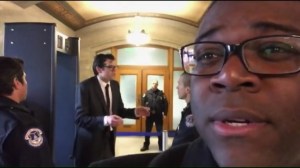 Kissing Your Sister- Richard and Jonah at security