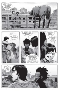 The Walking Dead #155- Maggie talks to Brianna about a potential courier