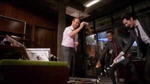 Violent Agreement- Clyde, Doug, Marty, and JR lay waste to Ron's office