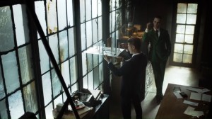 One Bad Day- Jim and Riddler look over the model of the city