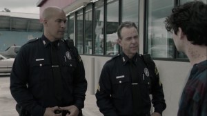 afterMath- Jace and another officer question a mutant- The Gifted, Fox, X-Men