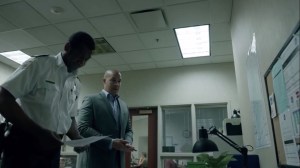 coMplications- Jace presents his findings to Sergeant Lopez, played by Robert McKay- The Gifted, Fox, X-Men