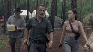 The Bridge- Eugene and Rosita give Rick a few updates- AMC, The Walking Dead