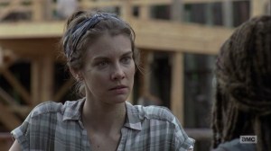 The Bridge- Maggie tells Michonne that the Hilltop will hold onto its surplus- AMC, The Walking Dead