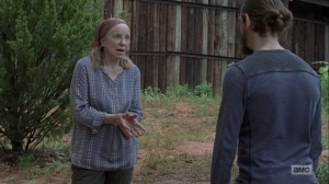 The Bridge- Tammy pleads with Jesus to see Earl- AMC, The Walking Dead