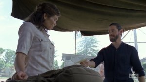 The Obliged- Jesus gives Maggie a letter from Georgie- AMC, The Walking Dead
