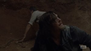 The Obliged- Rick and Daryl fall into a plot hole- AMC, The Walking Dead