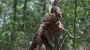 The Obliged- Rick pulls Daryl out of the plot hole- AMC, The Walking Dead
