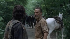The Obliged- Rick tells Daryl that he's going to lead the herd away- AMC, The Walking Dead