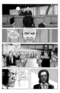 The Walking Dead #184- Michonne states her case to the counselor