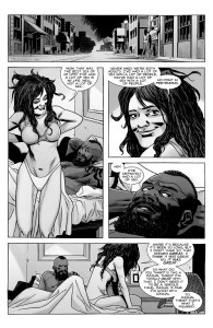 The Walking Dead #184- Princess and Mercer after having sex