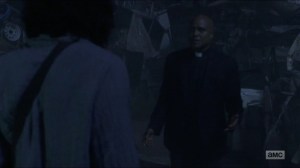 Warning Signs- Gabriel followed Jadis to the junkyard- AMC, The Walking Dead