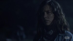 Warning Signs- Maggie learns that Arat said 'No exceptions' before killing Cyndie's brother- AMC, The Walking Dead