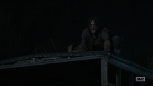 Evolution- Daryl and Dog make noise to attract the herd- The Walking Dead, AMC