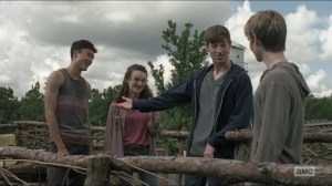 Evolution- Henry meets Gage, played by Jackson Pace, Addy, played by Kelley Mack, and Rodney, played by Joe Ando-Hirsh- The Walking Dead, AMC