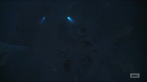 Evolution- Surrounded by walkers in the fog- The Walking Dead, AMC