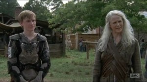 Stradivarius- Carol tells Jesus that Henry wants to be a blacksmith- The Walking Dead, AMC