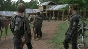 Stradivarius- Daryl, Carol, and Henry arrive at the Hilltop- The Walking Dead, AMC