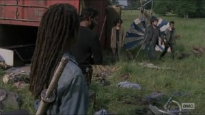 Stradivarius- Michonne finds the area where Magna's group last was- The Walking Dead, AMC