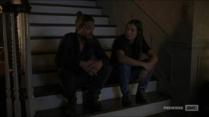 Stradivarius- Tara and Jesus talk about Maggie- The Walking Dead, AMC