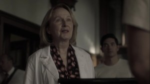 the dreaM- Dr. Madeline Garber, played by Kate Burton, greets Reed- The Gifted, Fox, X-Men