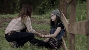 the dreaM- Young Lorna, played by Susanna Skaggs, talks with Aunt Dane- The Gifted, Fox, X-Men