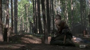 What Comes After- Injured Rick at the camp site- AMC, The Walking Dead