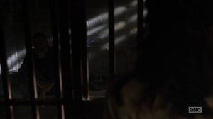 What Comes After- Maggie arrives at Negan's cell- The Walking Dead, AMC