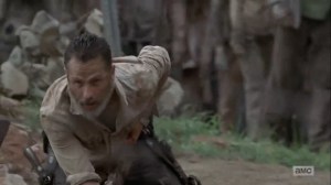 What Comes After- Rick frees himself from the rebar- The Walking Dead, AMC