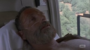 What Comes After- Rick wakes up in the helicopter with Jadis at his side- The Walking Dead, AMC