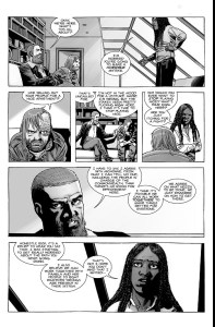 The Walking Dead #186- Michonne speaks with Rick and Dwight