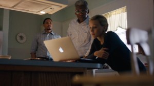 Kiss Tomorrow Goodbye- Elisa Montgomery shows Wayne some forums on criminal cases- HBO, True Detective