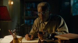 The Big Never- Wayne records a message about interview with Elisa Montgomery- HBO, True Detective