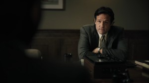 The Great War and Modern Memory- Jim Dobkins, played by Josh Hopkins, asks Wayne about the Purcell case- HBO, True Detective