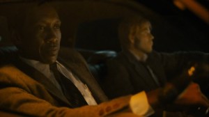 The Great War and Modern Memory- Roland and Wayne on the way to the Purcell home- HBO, True Detective
