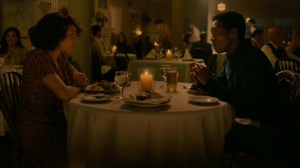 The Hour and the Day- Wayne and Amelia flirt during dinner- HBO, True Detective