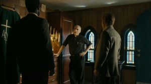 The Hour and the Day- Wayne and Roland speak with priest about Will and Julie- HBO, True Detective