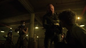 Trespassers- Sykes, played by Alex Morf, tells Gabriel, played by Will Meyers, to put on the mask- Fox, Gotham, DC