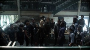 Year Zero- Gotham citizens argue with GCPD over food- Fox, Gotham, DC